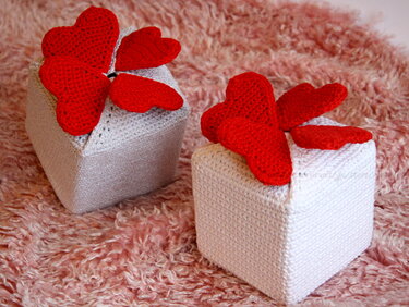 Geschenkk&ouml;rbchen 'Liebe' - H&auml;kelanleitung - Häkeln