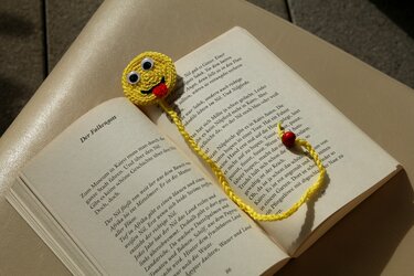 Häkelanleitung für Lesezeichen Smiley