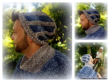 Häkelanleitung Beanie "Blue Denim"