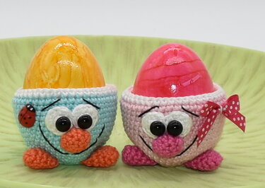 Häkelanleitung - süße Eierbecher