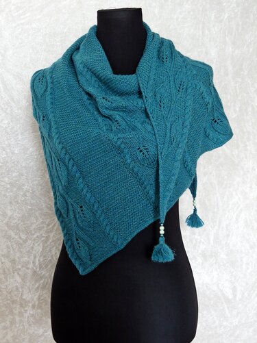 Knitting pattern shawl Minas Tirith