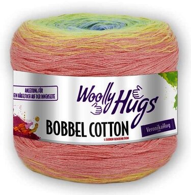 Tuch Tuniska tunesisch Häkeln mit 2 BOBBEL-COTTON von Woolly Hugs