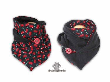 Knopfschal auch zum Wenden Schal Knopf*Schal Wickelschal Sommer Winter - Nähen