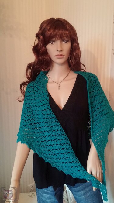 Schultertuch, gehäkelt - Häkeln