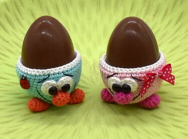 Crochet Pattern - sweet egg cups