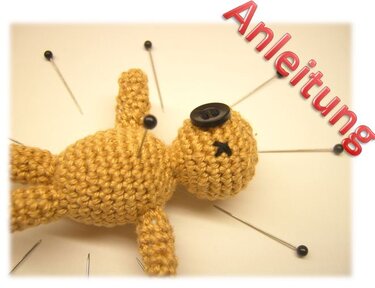 Anleitung Nadelkissen Voodoo-Puppe Nadel-Kissen