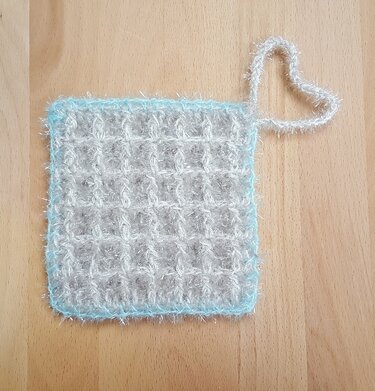 Topflappen - Peelinglappen im Waffelmuster - Häkeln