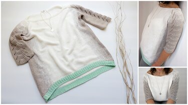 Strickanleitung - Long Pullover - KI-MONO Pulli  Gr. S/M und L/XL - No.189