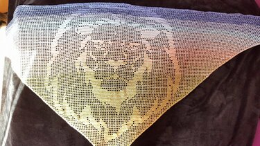 Motivtuch "Löwenherz" - Häkeln