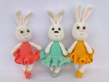 Häkelanleitung Ballett Häschen