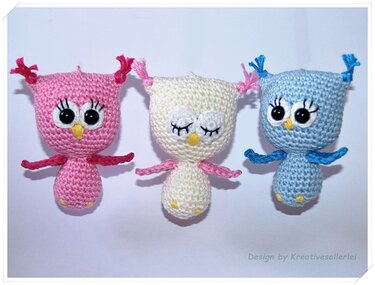 Eule - Häkelanleitung/Pdf