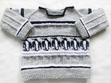 Strickanleitung Pulli_Pinguin