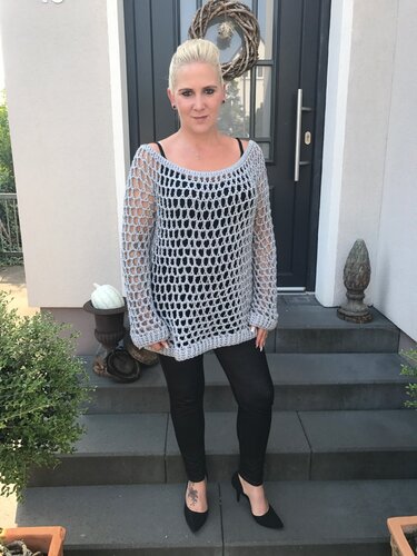 Häkelanleitung Pulli "BeHappy" - alle Größen