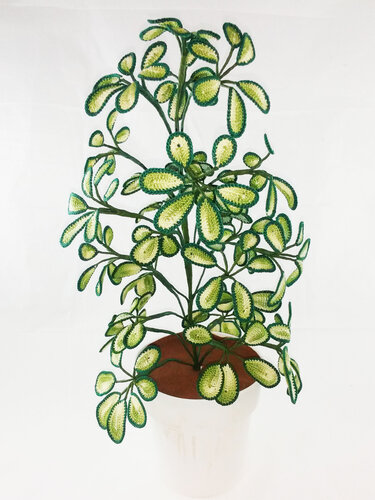 Häkelanleitung- Fingerpalme Schefflera