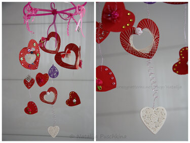 Herzmobile - Anleitung zum Selbermachen