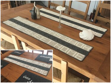 Häkeln / Tischband / Tischläufer / Home Sweet Home