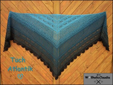 Häkelanleitung Dreieckstuch " Atlantik"