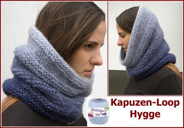 Kapuzenloop Hygge - stricken aus Woolly Hugs CLOUD