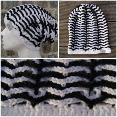 Häkel-Beanie mit Flechtmuster (für alle Größen) - Bild 2