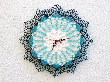 Gehäkelte Wanduhr - Häkeln