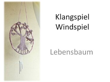 Lebensbaum Klangspiel Traumfänger - Häkelanleitung