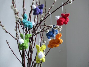 Häkelanleitung Bunte Häschen
