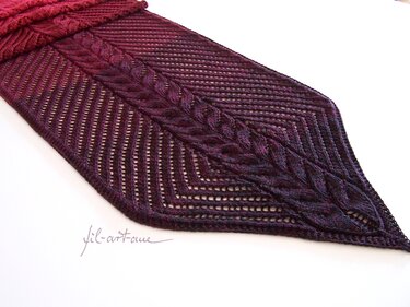 Stola "Glowing Embers", Strickanleitung - Bild 2