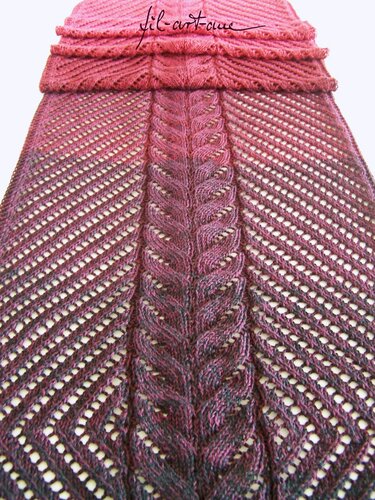 Stola "Glowing Embers", Strickanleitung