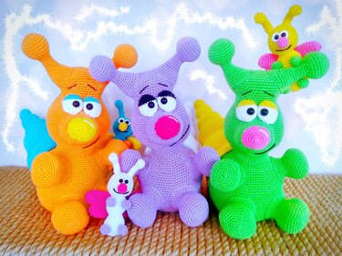 Slimy the snail - Crochet Pattern from Diana´s kleiner Häkelshop