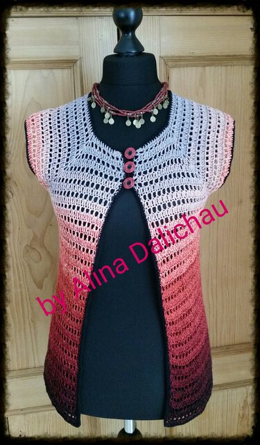 Weste "Easy", RVO Häkelweste, alle Größen - Häkeln