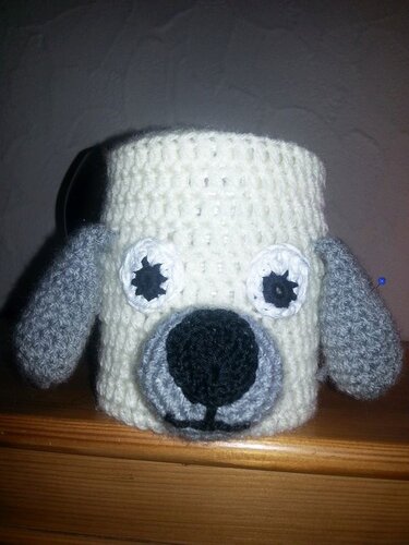 Häkelanleitung - Brillenhalterhund - Utensilo - Platz für die Brille, nie wieder suchen ;-)