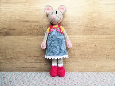 Häkelanleitung Milla Maus