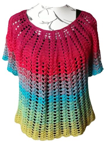 Häkelanleitung Tunika, Shirt, Kleid Calypso