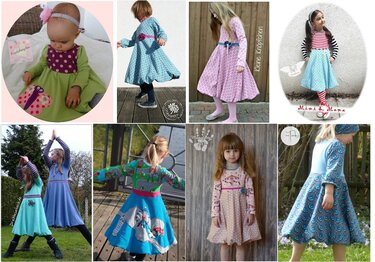 E-Book Drehkleid Ballonkleid Eleara Jerseykleid - Nähen