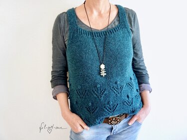 Slipover „Winter‘s Dreams“, Knitting Pattern, Size XS - XL