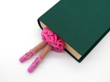 Lesezeichen Ballerina einfach und schnell - Häkeln
