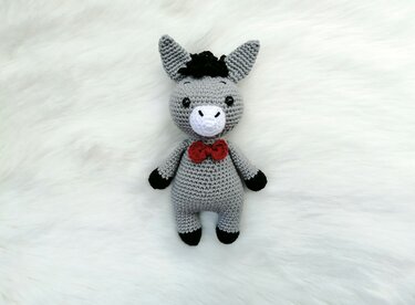 Crochet Pattern Little Donkey, Amigurumi, crochet Donkey