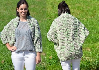 Seelenwärmer Alpina aus Woolly Hugs Sheep gehäkelt