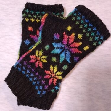 Handstulpen "Let it snow" - Stricken