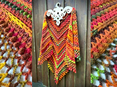 Montagstuch - Häkeln