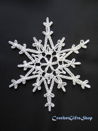 Set Crochet Pattern Snowflakes