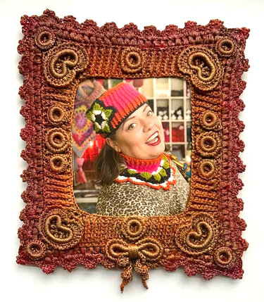 gehäkelter Barocker Bilderrahmen - Häkeln