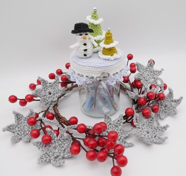 Häkelanleitung Dekoglas für Geldgeschenke