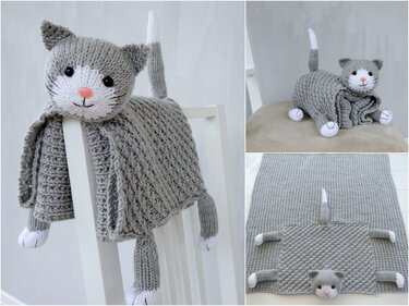 252E – Knitted Baby Blanket MIEZI - Knitting