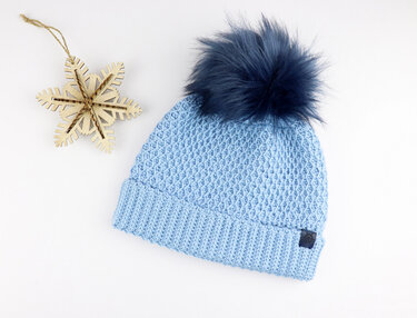 warme Mütze "Eis" (alle Gr., 2 Var.) - Häkeln