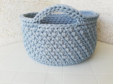 Häkel-Anleitung Marions großer Korb mit Griffen - Bild 2