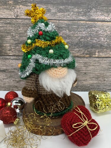 Häkelanleitung Weihnachtsgnom Christbaum
