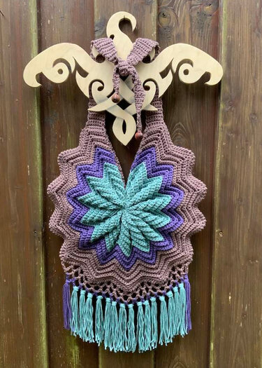 Schultertasche "TARAK" - Häkeln