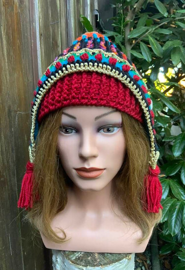 EthnoMütze  "Mrembo" - Häkeln