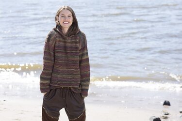 Häkelanleitung: Longpulli mit Kapuze - Bild 2